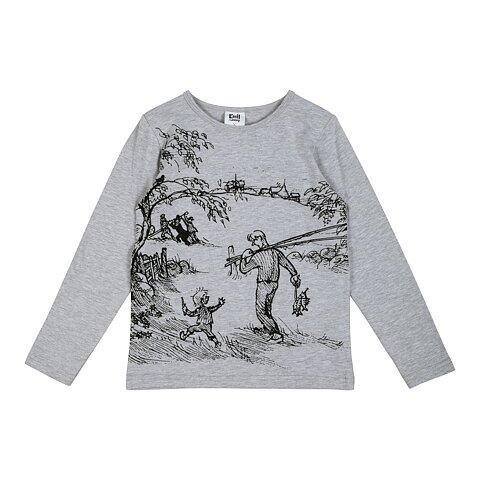 Emil and Alfred T-shirt long sleeves gray