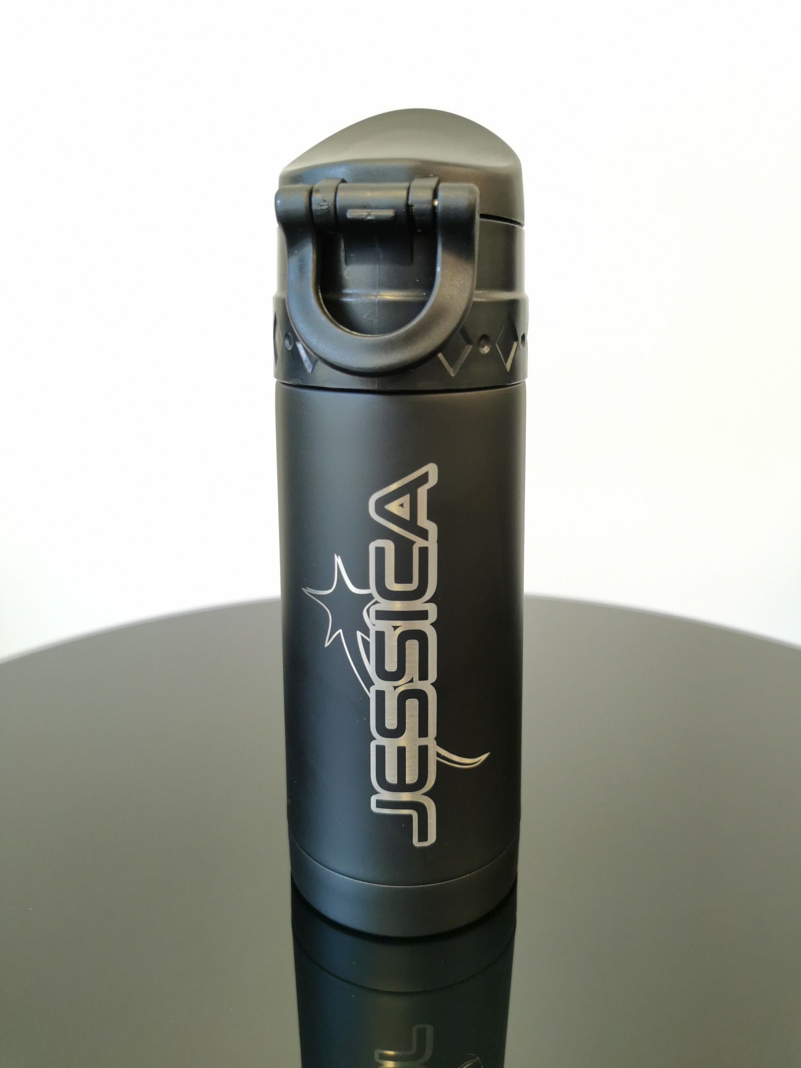 JPM - Thermos Mug with Jessica Pålsson Motorsport logo, Black