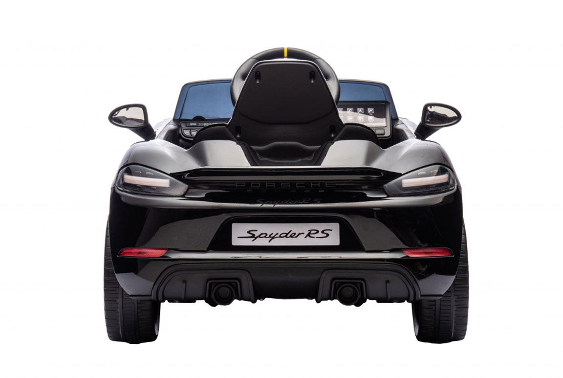 Porsche 718 Spyder RS Elbil för barn Svart - 5