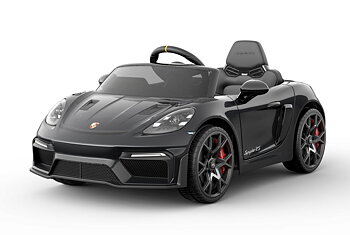 Porsche 718 Spyder RS Elbil för barn Svart
