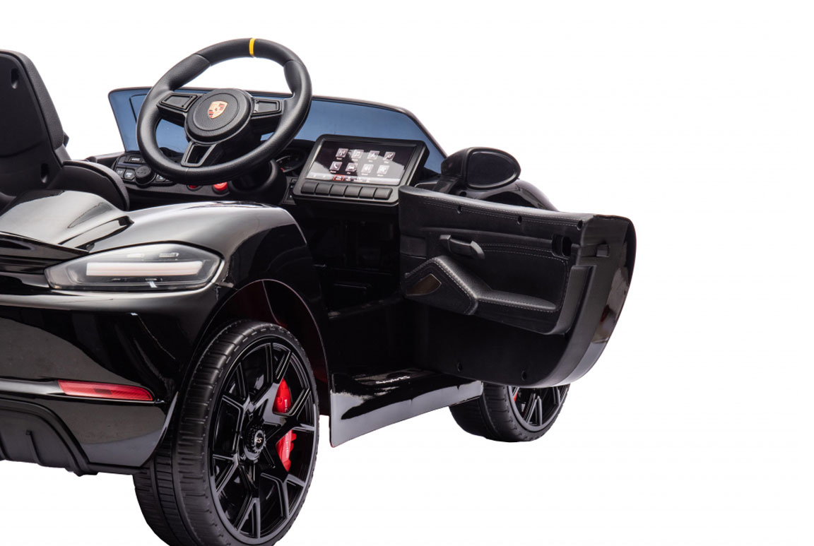 Porsche 718 Spyder RS Elbil för barn Svart - 8