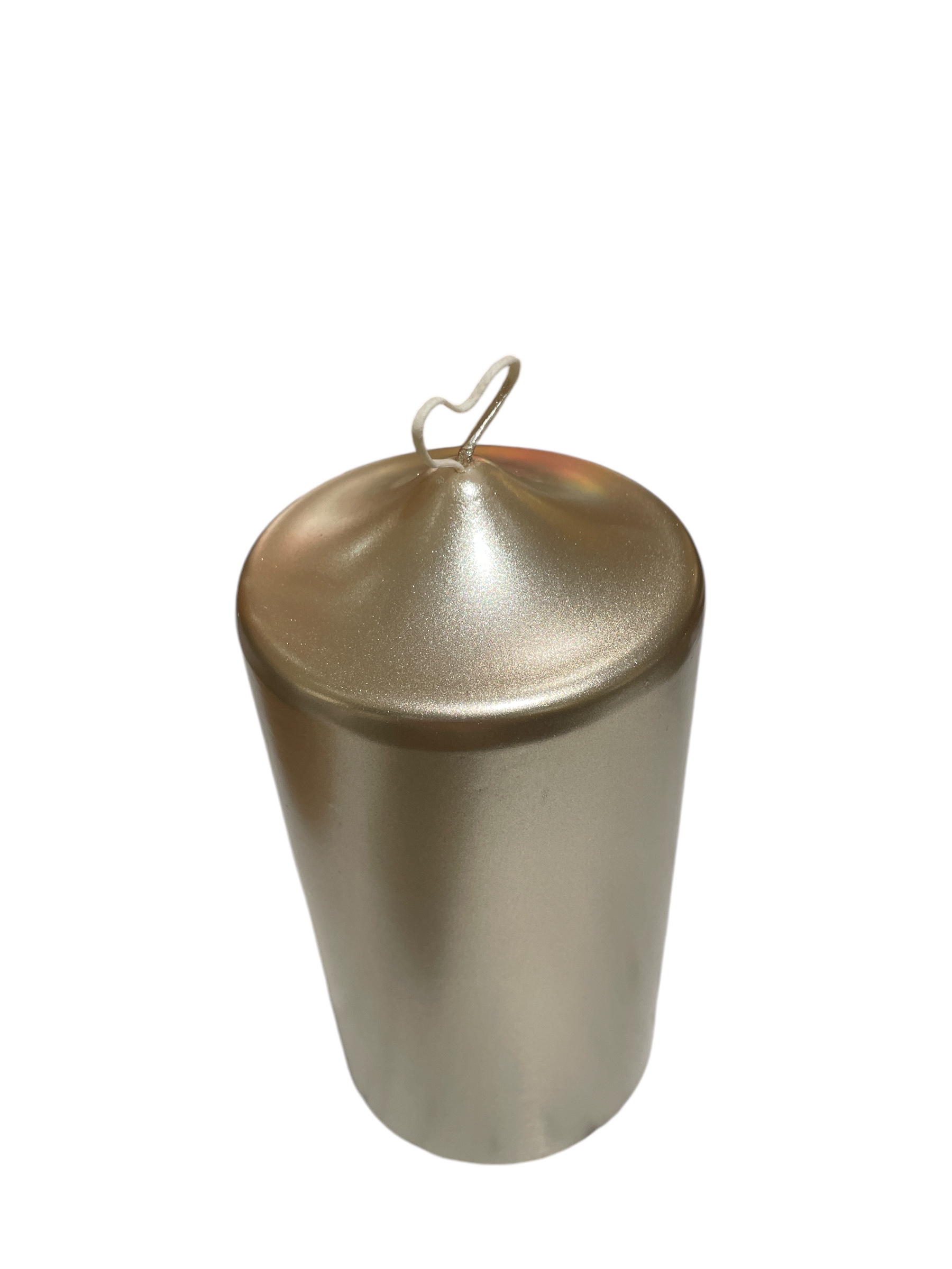 Block candle Champagne Metallic