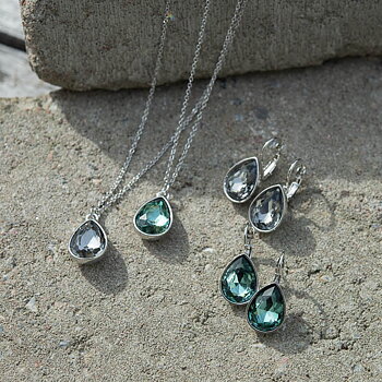 By Jolima - Necklace Glam Bead Smoke Silver