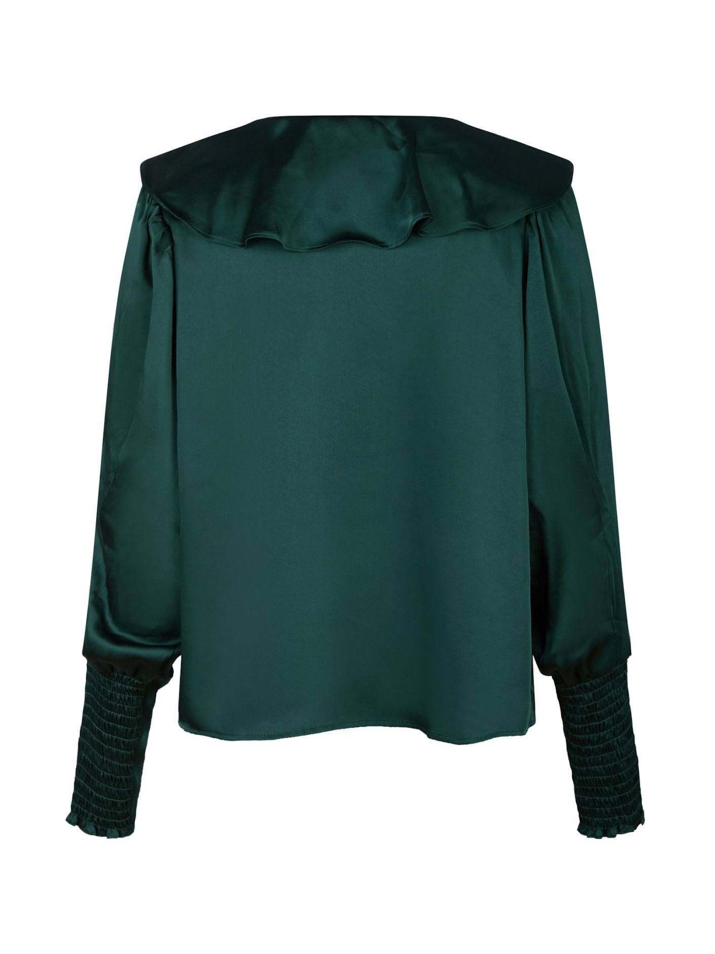 Neo Noir  - Sandie Sateen Blouse Dark green - 5