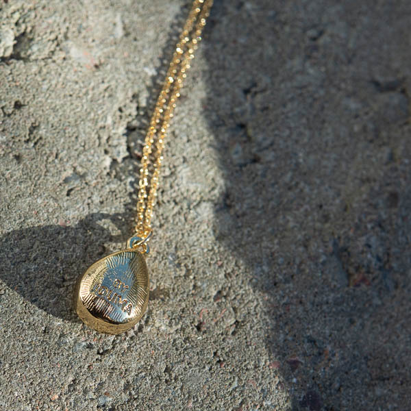 By Jolima - Glam Drop Necklace Crystal Gold - 3