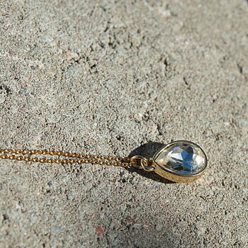 By Jolima - Glam Drop Necklace Crystal Gold