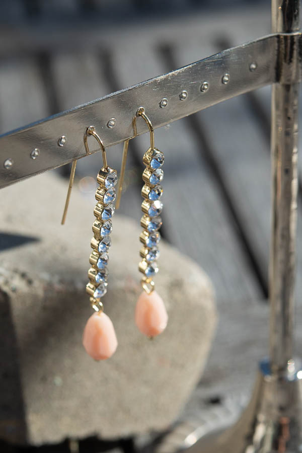 By Jolima - Sparkle Drop Earring Cream - 2