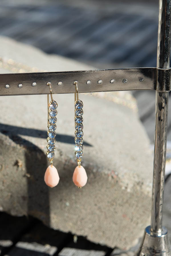 By Jolima - Sparkle Drop Earring Cream