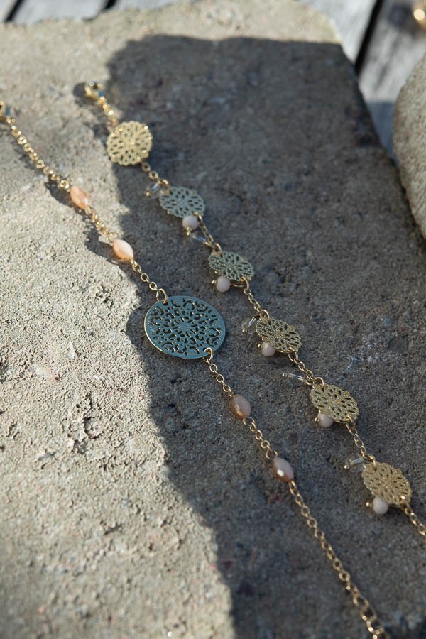 By Jolima - Vegas Pendant Bracelet Gold - 5