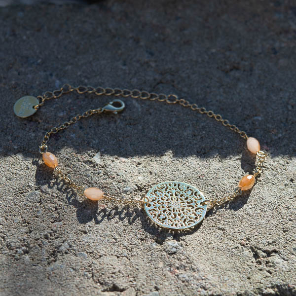 By Jolima - Vegas Pendant Bracelet Gold - 3