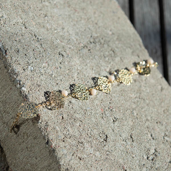 By Jolima - Vegas Multi Pendant Bracelet Gold - 3