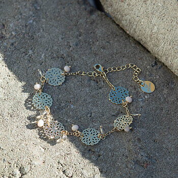 By Jolima - Vegas Multi Pendant Bracelet Gold