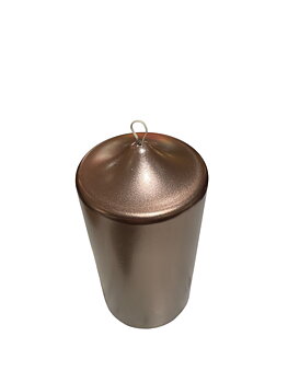 Blockljus Beige Metallic 10 x 20 cm