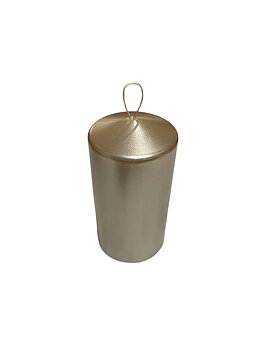 Blockljus Champagne metallic