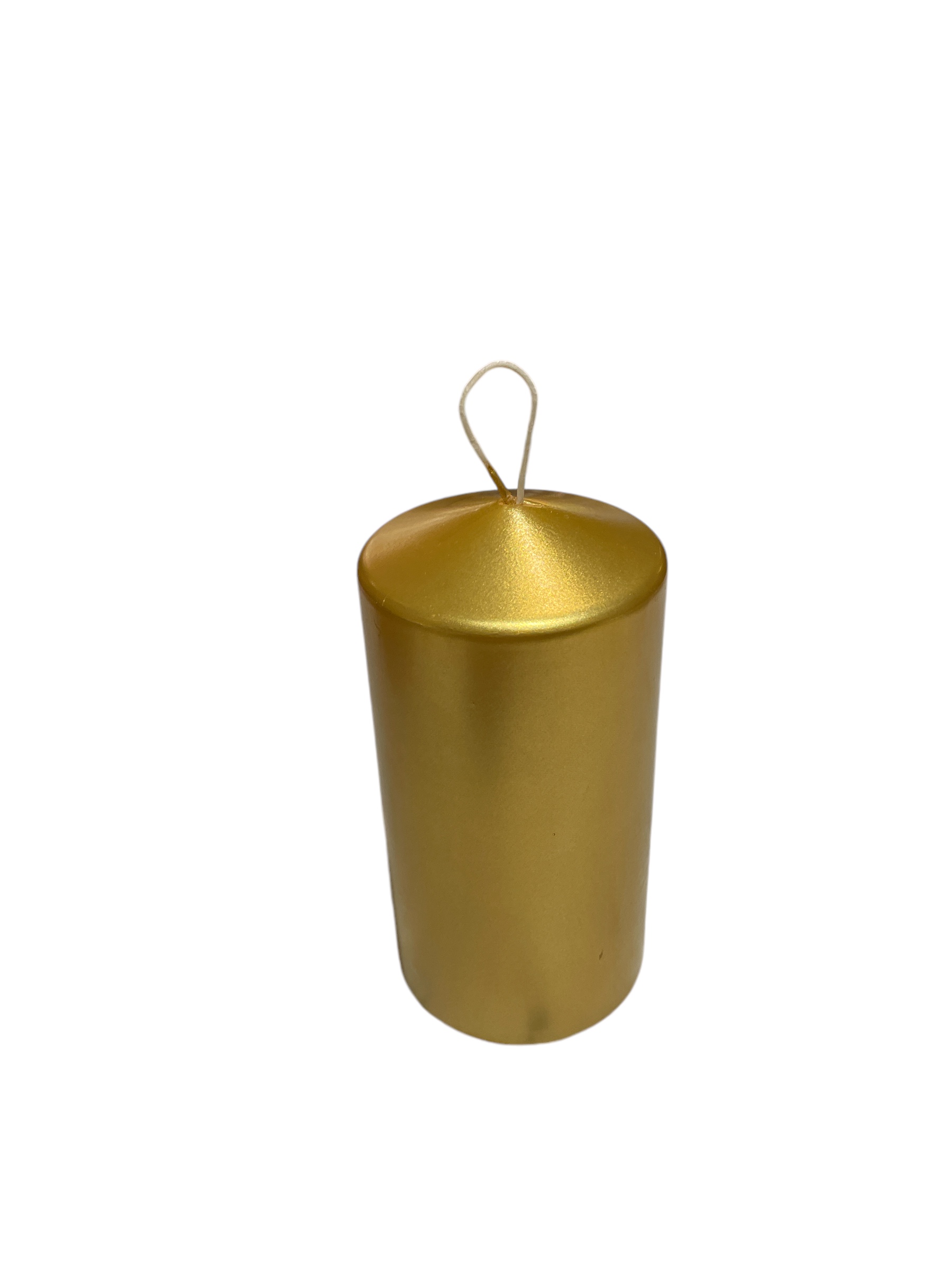 Blockljus Guld Metallic 7,5 x 15 cm