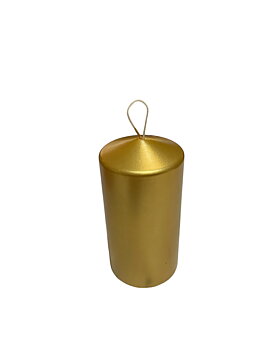 Blockljus Guld Metallic 7,5 x 15 cm