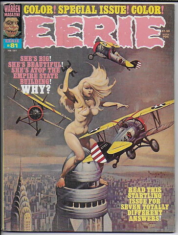 Eerie # 81 FN/VF Solblekt på ryggen