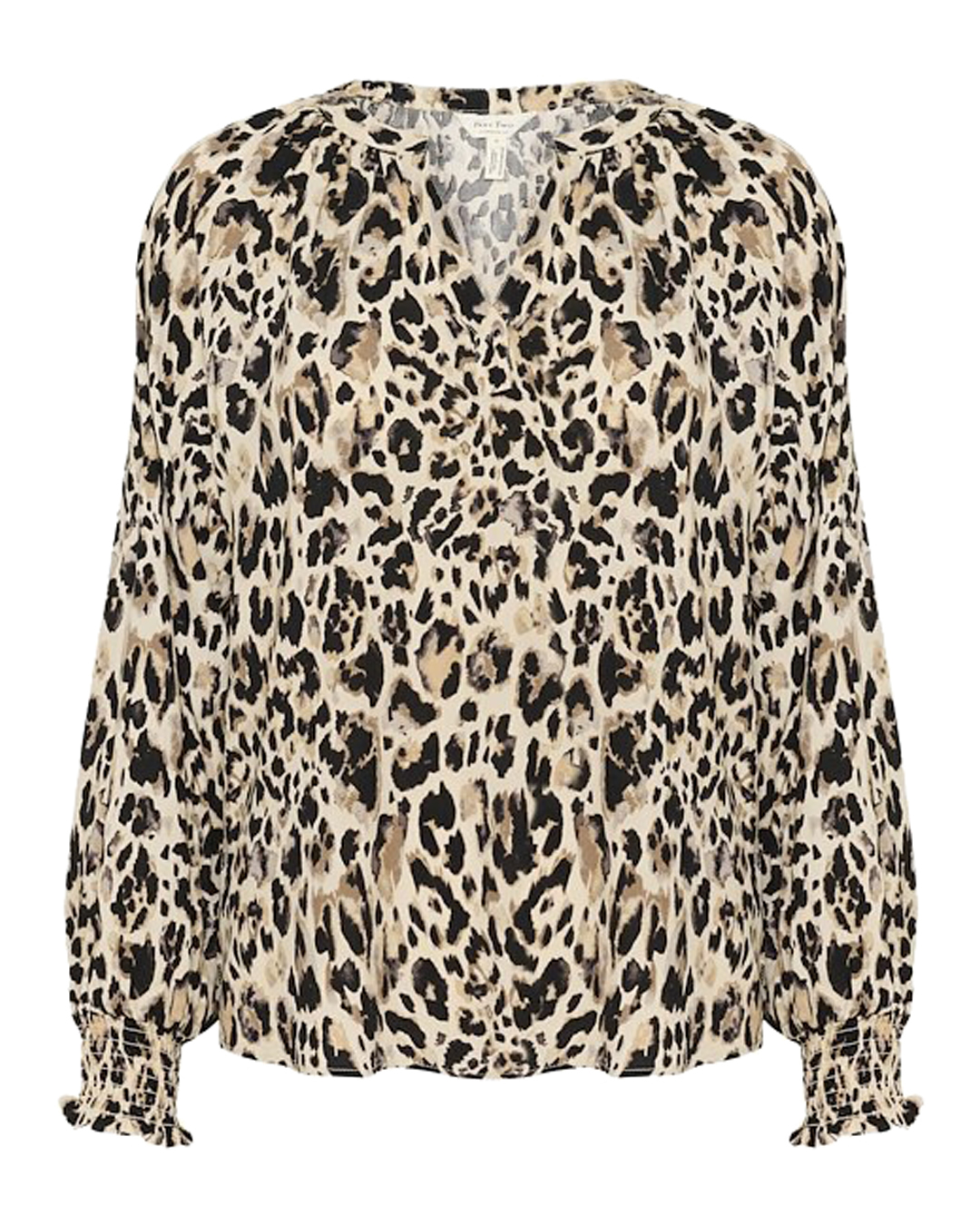Blus Tennie leopardmönstrad svart/beige - 5