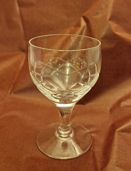 Sherry glass cut crystal