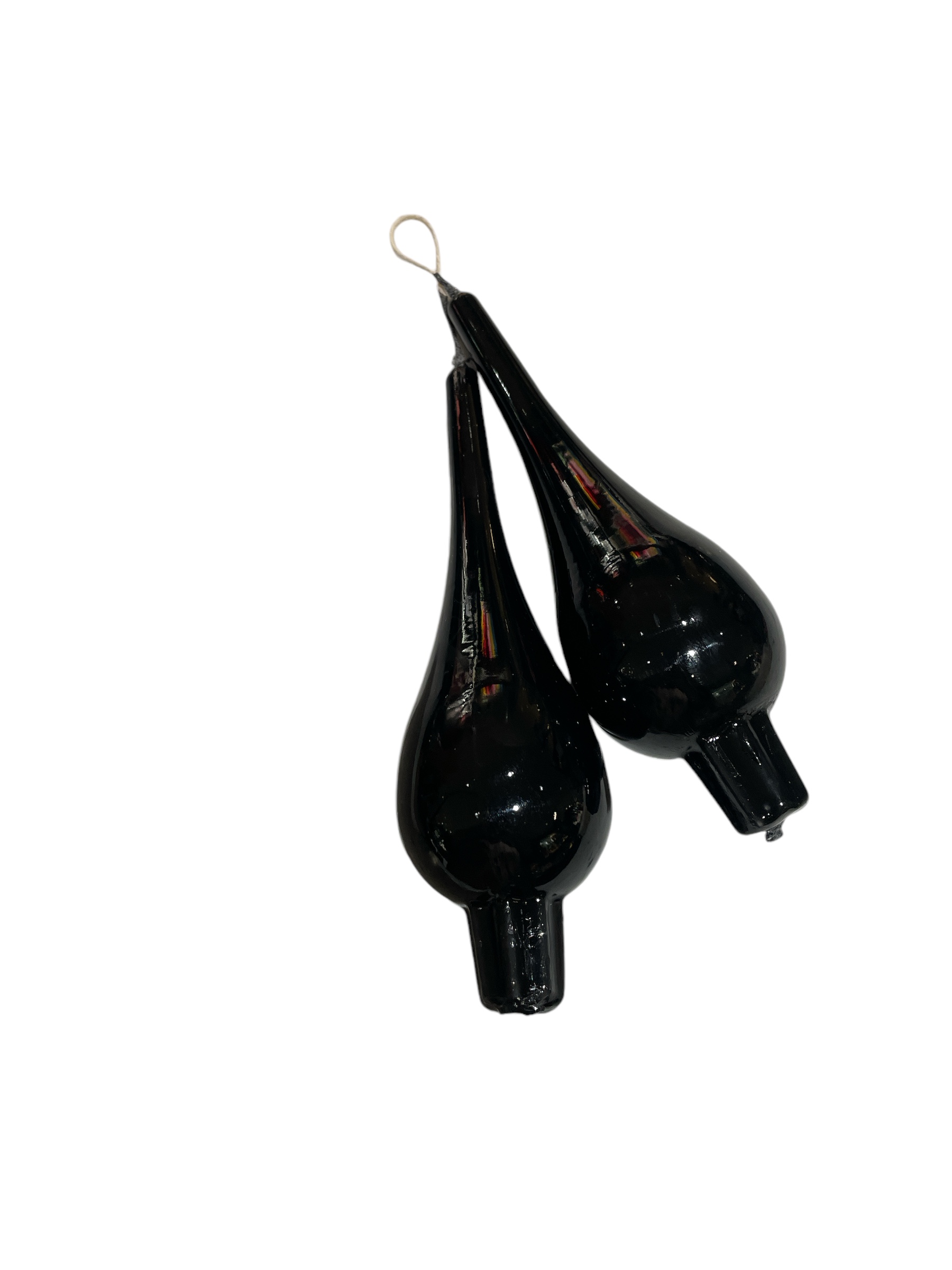 Drip light Black Lacquer Pair