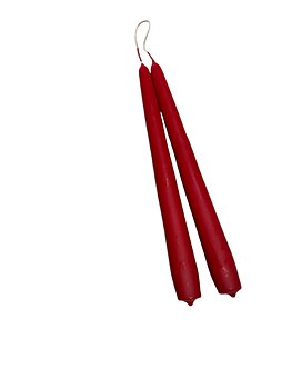 Antikljus Mörkröd Matt 25cm Parljus