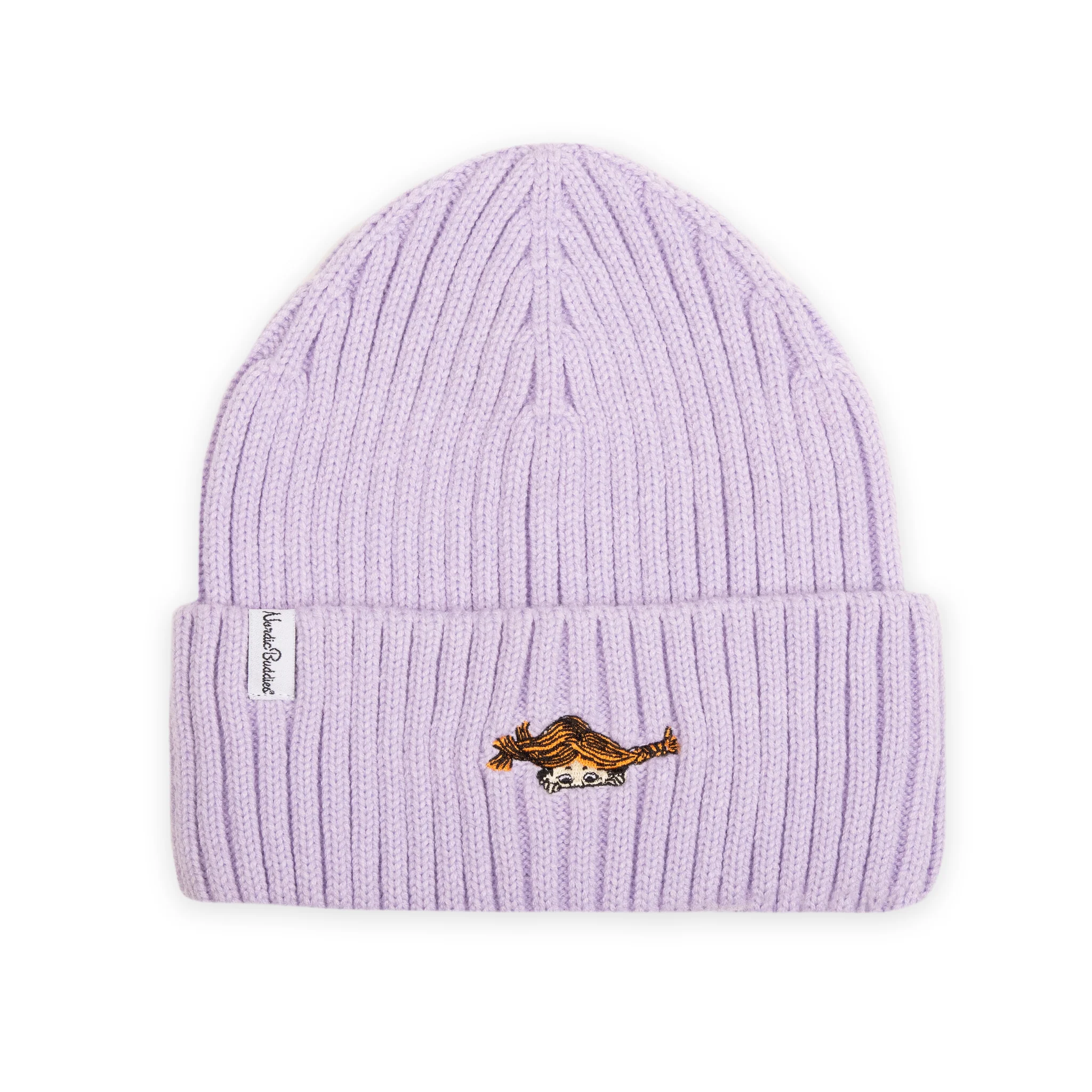 Pippi Embroidered Beanie - Adult - Lavender
