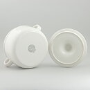 Stig Lindberg (Birka 1973) White Tureen with Linear Decor 24/17 cm
