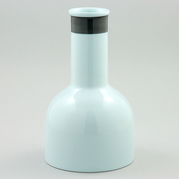 Rolf Sinnemark (1980s) Black/White Modern Vase 18 cm