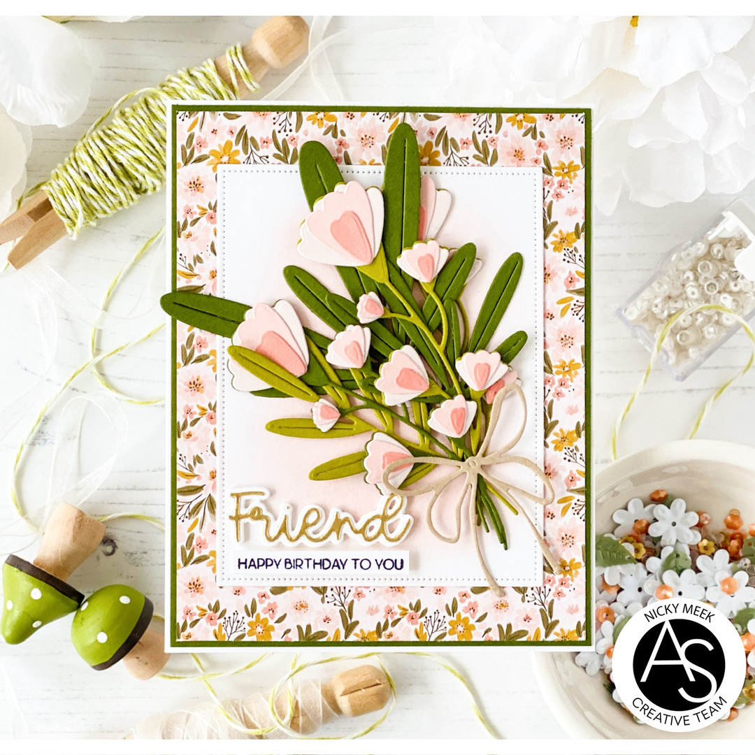 ALEX SYBERIA DESIGNS Whimsy Blooms Bouquet Die Set   - 6