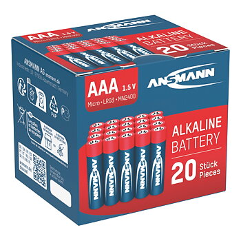 Batteri AAA/LR03 1,5V 20-pack