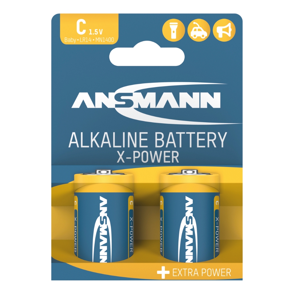 Batteri X-power C/LR14 1,5V 2-pack