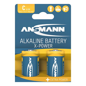 Batteri X-power C/LR14 1,5V 2-pack
