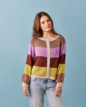 Randig cardigan i Carla by Permin - 892602 PDF