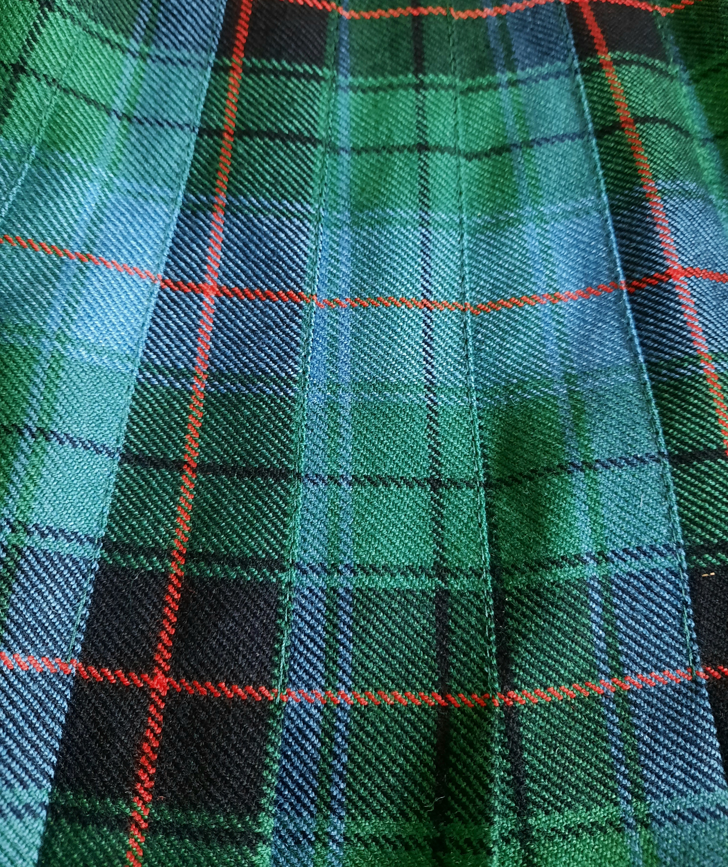 James Pringle weavers kilt rutig kjol med veck ca storlek M-L, Vintage - 4