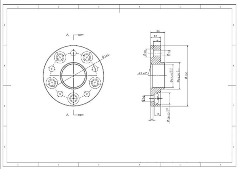 Spacer 25 mm 5x112 - 3