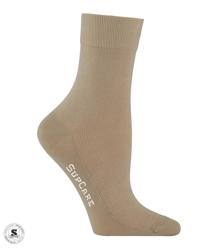 Supcare Låga Stödstrumpor Beige