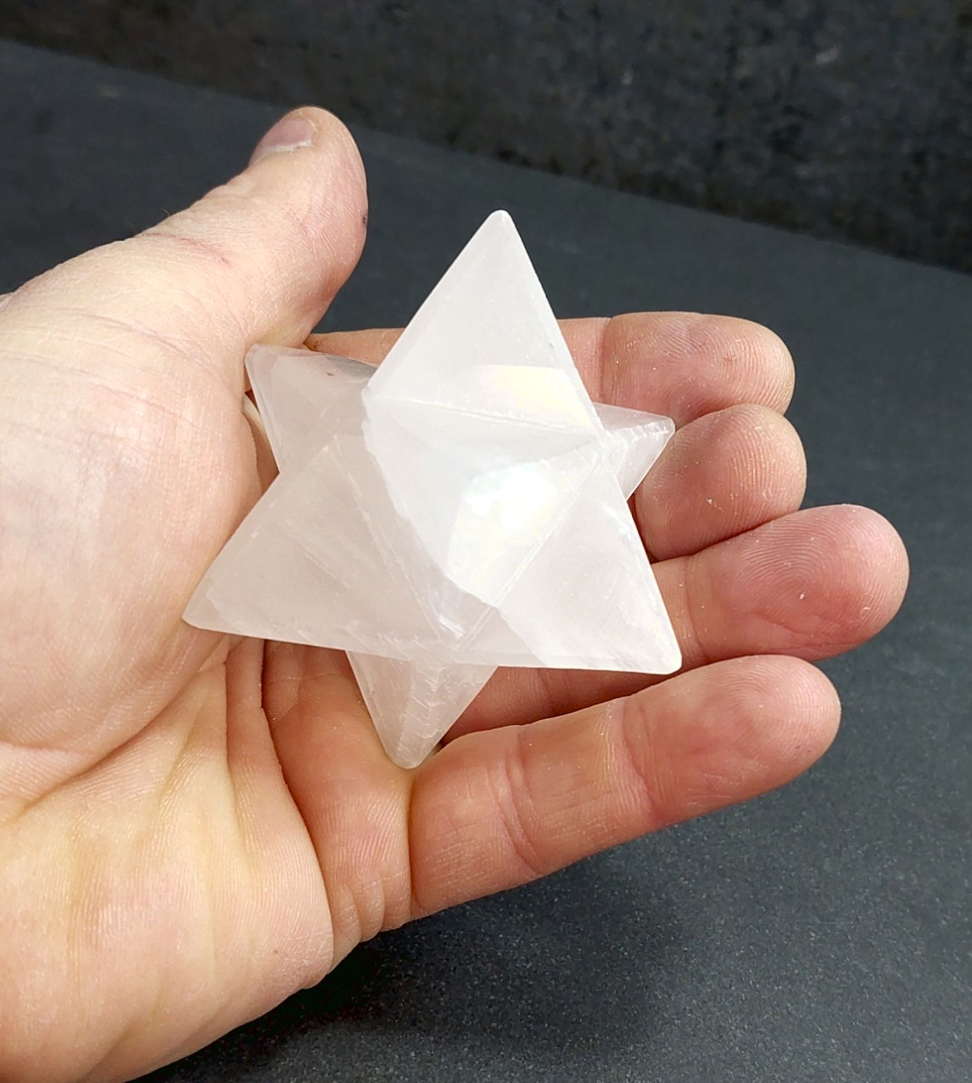 Selenit Metaron Stärna - ca 4cm - 2