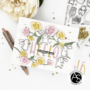 ALEX SYBERIA DESIGNS Spring Bunnies Clear Stamp Set