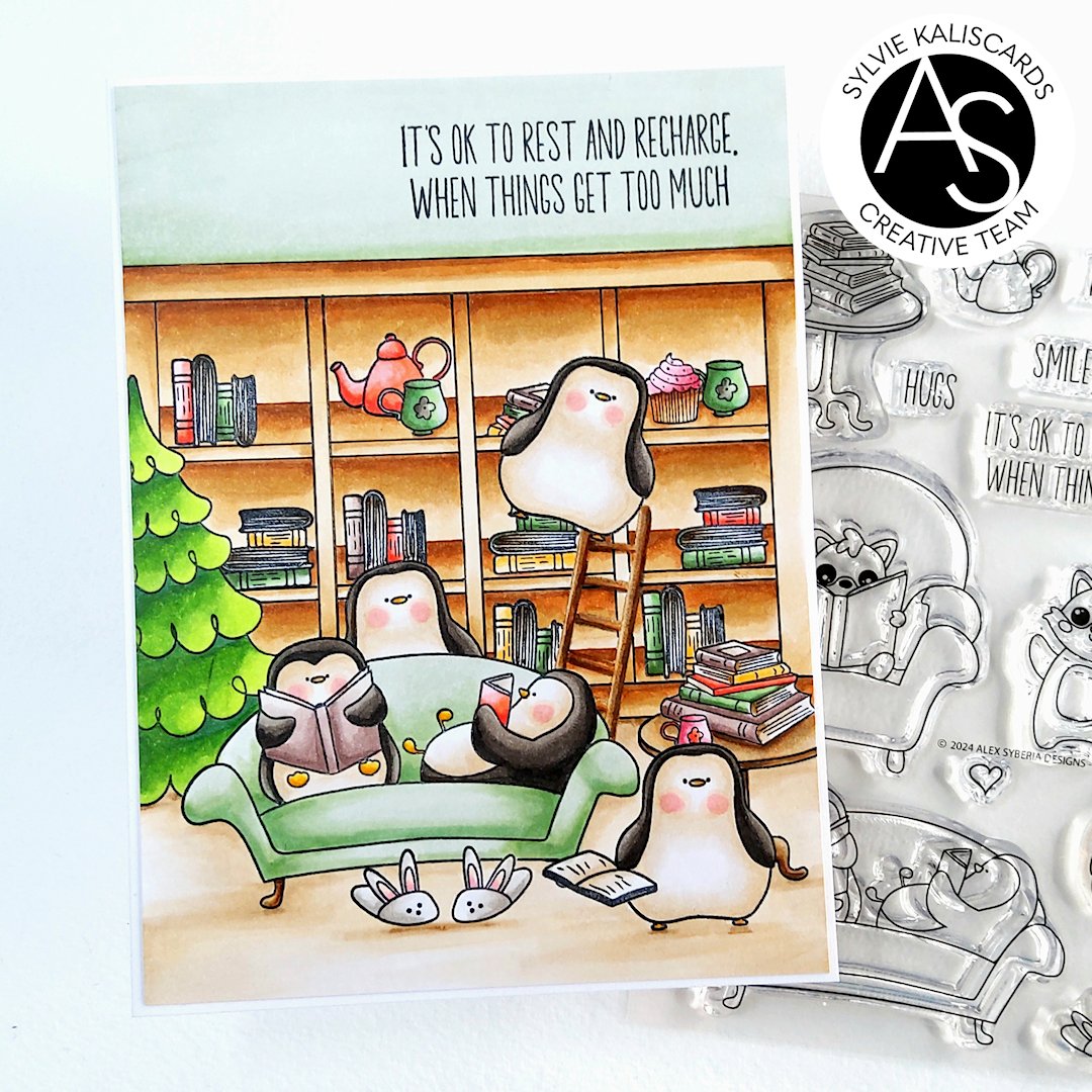 ALEX SYBERIA DESIGNS Smile More Clear Stamp Set  - 3