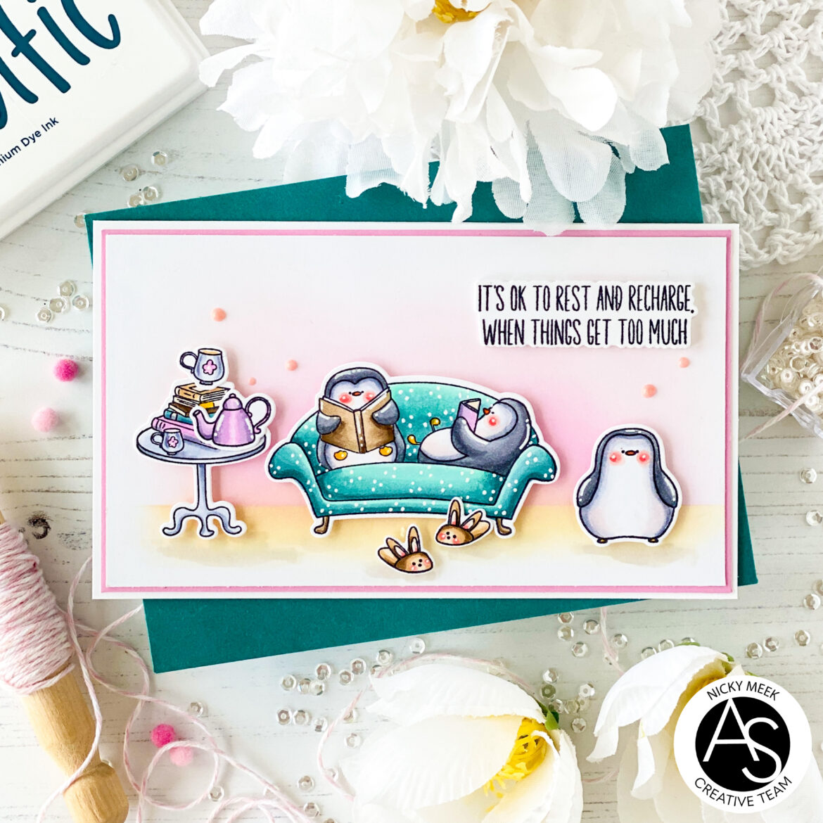 ALEX SYBERIA DESIGNS Smile More Clear Stamp Set  - 2
