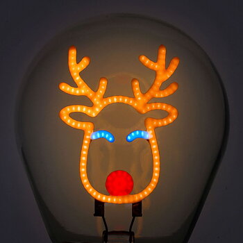 Bulb fiction, glödlampsformad bordslampa, Reindeer
