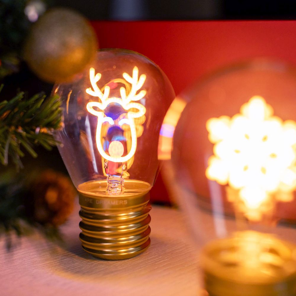 Bulb fiction, glödlampsformad bordslampa, Reindeer - 7