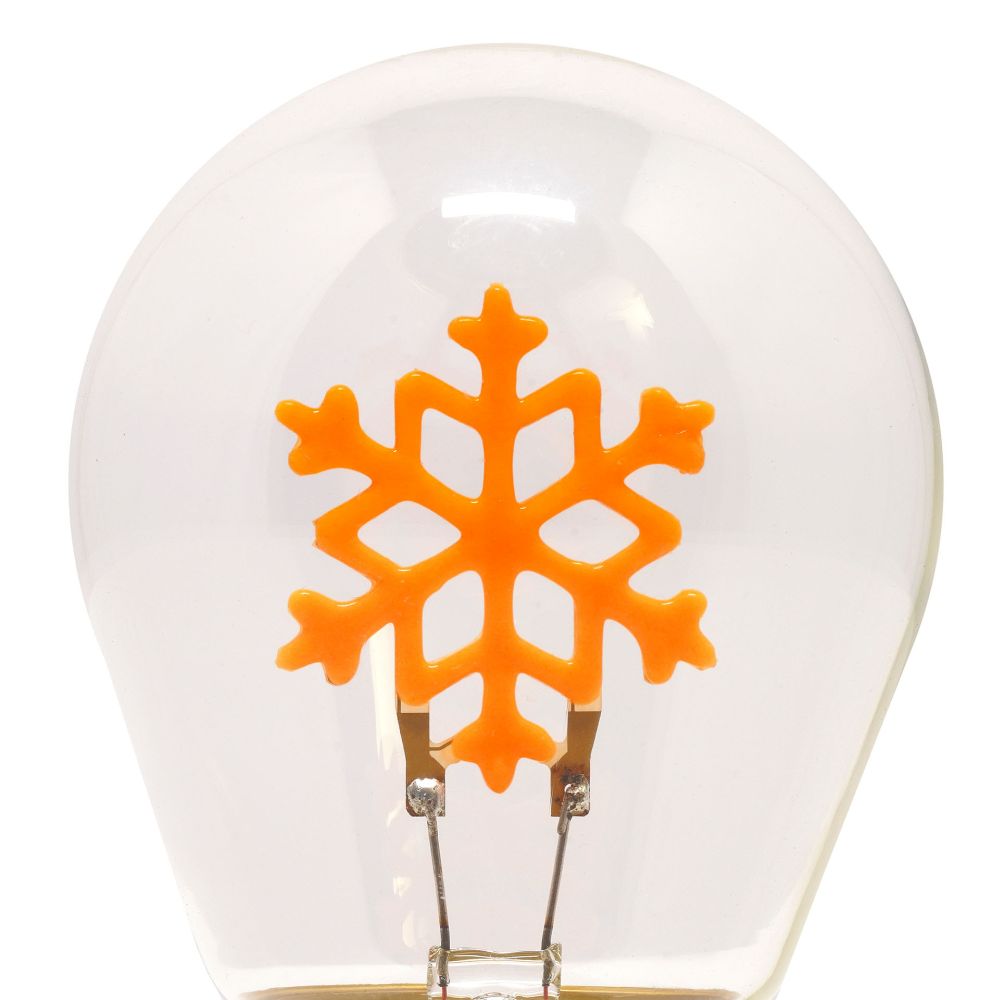 Bulb fiction, glödlampsformad bordslampa, Snowflakes - 4