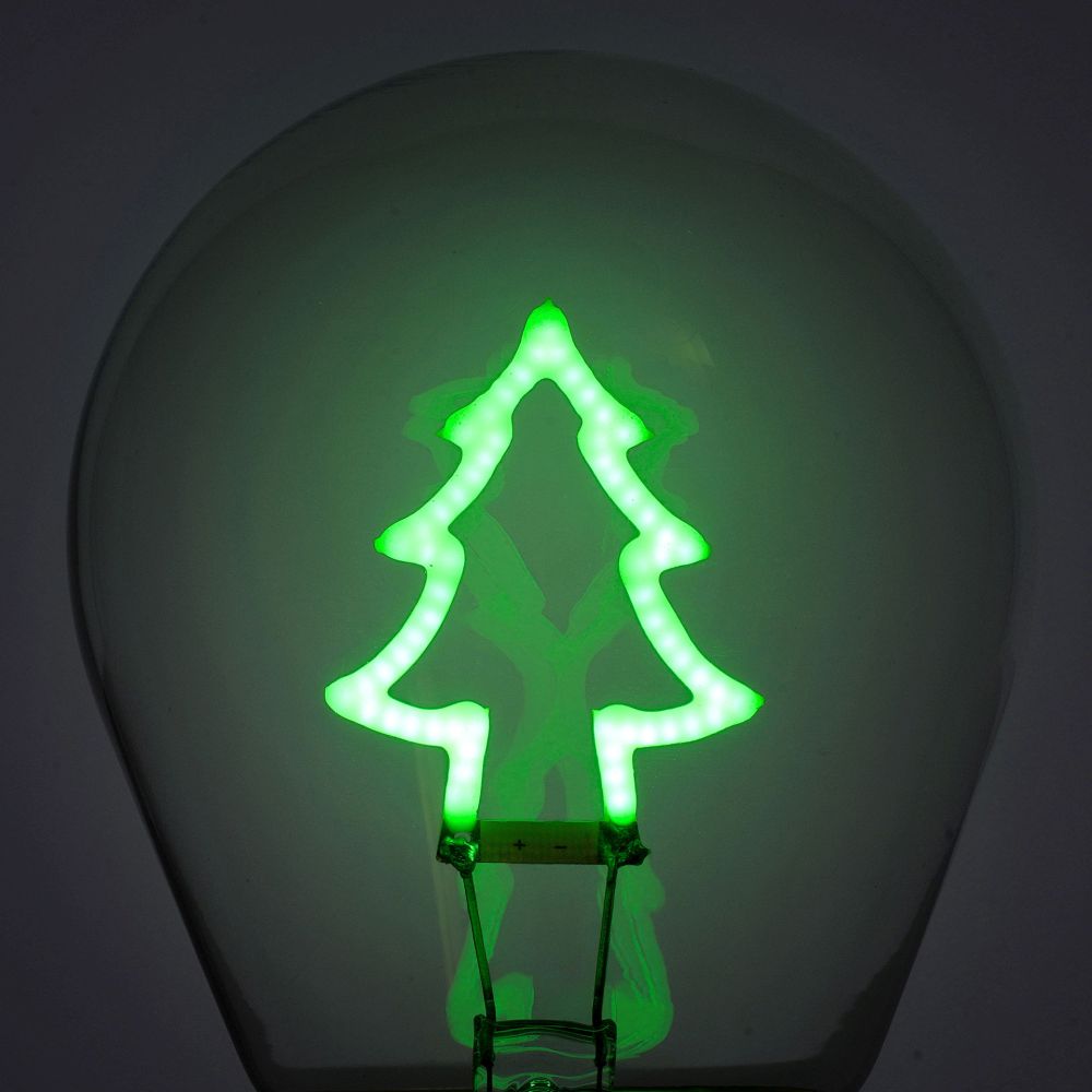 Bulb fiction, glödlampsformad bordslampa, Christmas Tree - 2