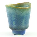 カールハリー・スタルハーネ  青いミニチュアのベース  (4cm)  1950年代  (#38)