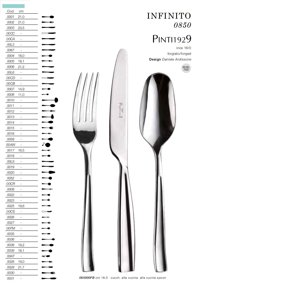  Bestick Infinito Rostfritt 18-0 Pinti Inox 0850- - 2
