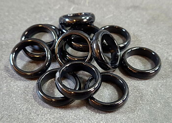 Svart Onyx Ringar - Bullig