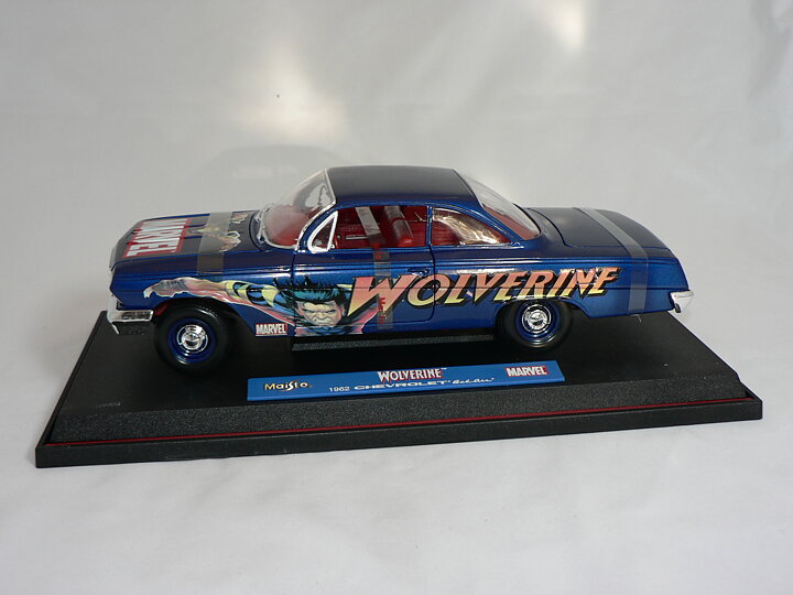 Chevrolet Bel Air  1962  (MARVEL WOLVERINE)  1:18  Maisto
