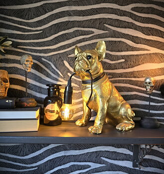 Lampa - Sitting Dog Gold