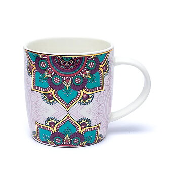 Teinfusionsenhet Mugg Mandala turkos 400 ml